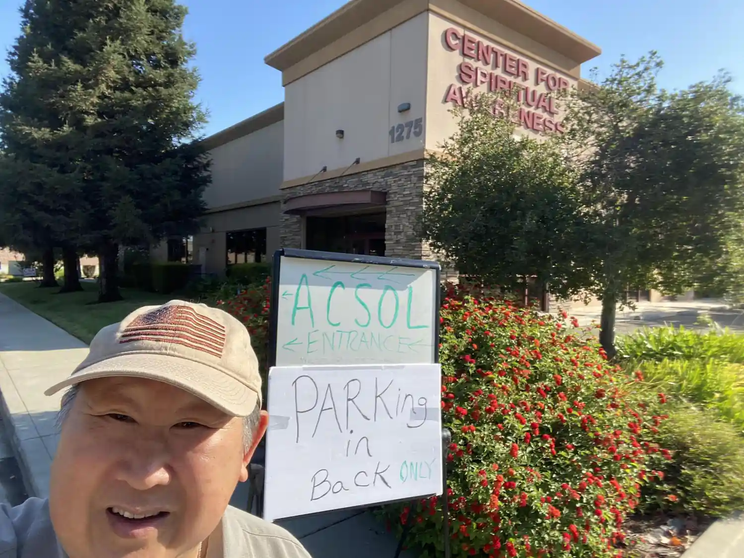 Photo of Rick Chew representing CORR at Lobby Day with ACSOL